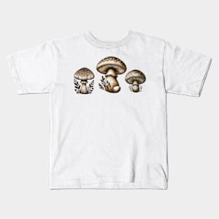 Cottagecore Mushrooms Kids T-Shirt